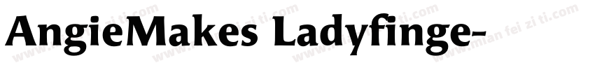 AngieMakes Ladyfinge字体转换